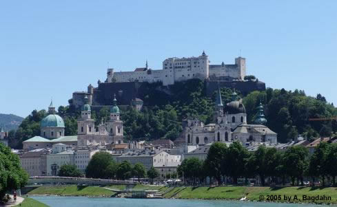 Blick auf die Festung Hohensalzburg